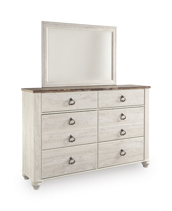 Willowton 6 Drawer Dresser and Mirror